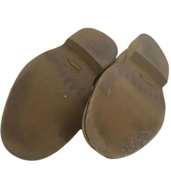 Joseph Abboud Dress Shoes Size 12D Mens Tan Leather Round Toe Wing Tip Lace Up - Picture 5 of 6